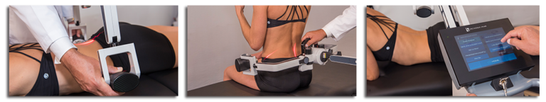 Laser treatment fixing back pain