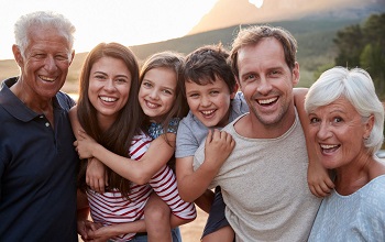 Healthily and happy family